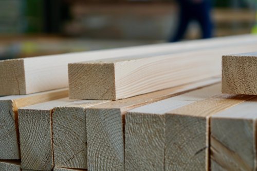 Detail sušených latí